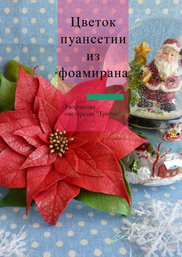 Мастер-класс для детей "Цветок пуансетии из фоамирана" | Киев