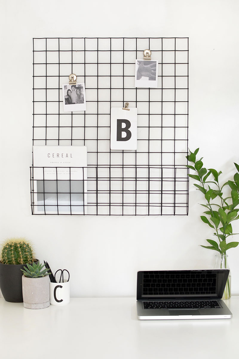 diy wire mesh memo board