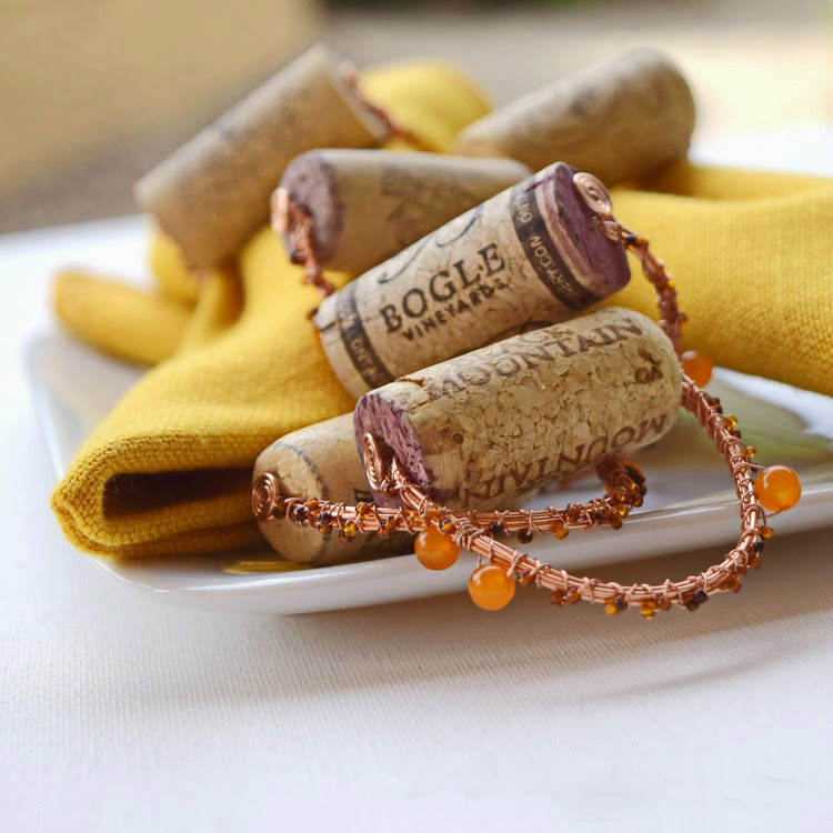 cork napkin rings (4) 2